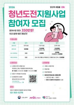 참여만 해도 최대 250만 원…마포구, 청년도전지원사업 확대