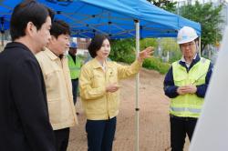 윤영미 오산시장 권한대행, 핵심 도로사업 현장 점검