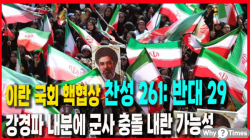 [Why Times 정세분석 3930] 이란 국회 핵협상 찬성 261: 반대 29, 강경파 내분에 군사 충돌 내란 가능성