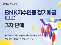 BNK부산은행, ‘지수연동 정기예금 3차’ 출시