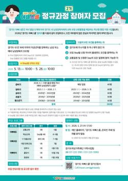 경기도여성가족재단, ‘경기도 아빠스쿨’ 2기 참여자 300명 모집