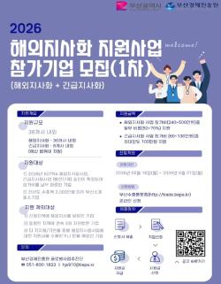 부산시, 해외지사 없는 중소기업에 ‘글로벌 수출 전진기지’ 지원