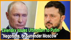 Zelensky Issues Ultimatum to Putin: "Negotiate, or Surrender Moscow"