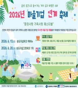 인천시, 주민 생활공간 속으로 찾아가는 `마을기업 연계축제` 개최