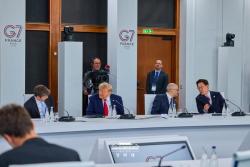 이재명 대통령, G7서 글로벌 연대·에너지 안보 강조…트럼프와 한반도 평화 논의