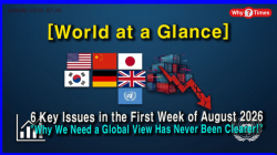 [World at a Glance] 6 Key Issues in the First Week of August 2026: "Why We Need a Global View Has Never Been Clearer!"