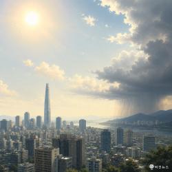 [내일날씨] 서울 34도 무더위…태풍 찬홈 일본 동쪽서 서진