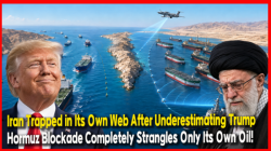 Iran Trapped in Its Own Web After Underestimating Trump… Hormuz Blockade Completely Strangles Only Its Own Oil!