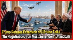 Trump Refuses Extension of US-Iran Talks… "No Negotiation, Iran Must Surrender!" Ultimatum
