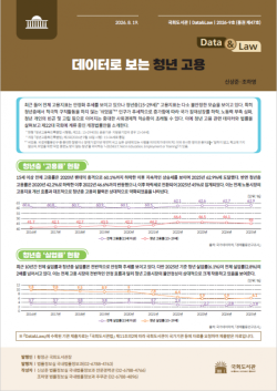 국회도서관, `데이터로 보는 청년 고용` 주제로 제47호 발간
