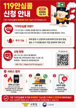 소방청·교육부, 개학 맞아 어린이 119안심콜 가입 확대