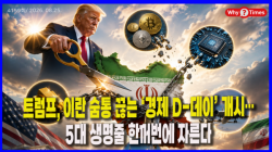 [정세분석] 트럼프, 이란 숨통 끊는 ‘경제 D-데이’ 개시…5대 생명줄 한꺼번에 자른다
