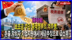 [중국관찰] 보조금 주던 중국정부의 역주행, 돈줄 막히자 기업지원에서 세금추징으로 급선회