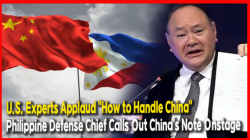 U.S. Experts Applaud "How to Handle China"... Philippine Defense Chief Calls Out China's Note Onstage