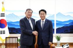 조정식 국회의장, 이시바 시게루 일본 전 총리 접견