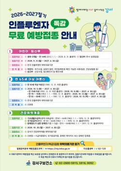 서울 강서구 "올해 독감은 더 일찍 온다"…21일부터 무료 예방접종