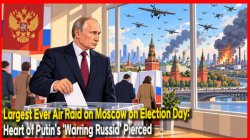 Largest Ever Air Raid on Moscow on Election Day: Heart of Putin’s ‘Warring Russia’ Pierced