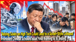 [China Watch] ‘Relying Solely on High Tech Could Lead to a Soviet-Style Collapse’… Prominent Chinese Scholars Issue Final Warning to Xi Jinping