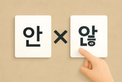 ‘안’과 ‘않’은 왜 다르게 쓸까