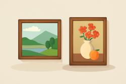 풍경화와 정물화, 그림 주제가 장르 가른다