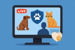 RSPCA, 동물 구조 지원하는 온라인 모금 방송 진행