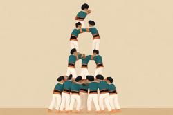 카탈루냐 전통 인간탑 ‘카스텔’
