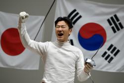 한국 남자 사브르, 일본 꺾고 아시안게임 단체 4연패