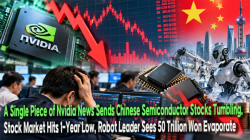 [China Watch] A Single Piece of Nvidia News Sends Chinese Semiconductor Stocks Tumbling... Stock Market Hits 1-Year Low, Robot Leader Sees 50 Trillion Won Evaporate