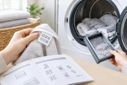 수건 건조기 사용 전 라벨 확인… 코스는 제품 설명서대로