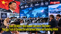 [China Watch] Even 200 Million-Won Huawei Cars Are in This State… The Ugly Truth of Chinese EVs with Broken Brakes and Vanishing Videos