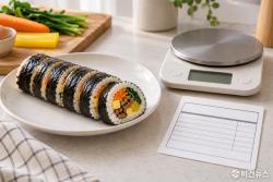 [데이터] 김밥 나트륨, ‘한 줄’과 ‘100g’ 비교가 달라지는 이유