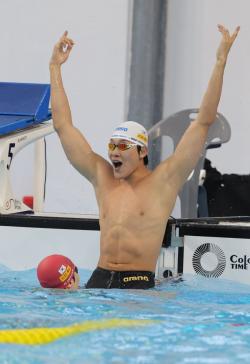 전국체전 자유형 50m 우승한 김영범